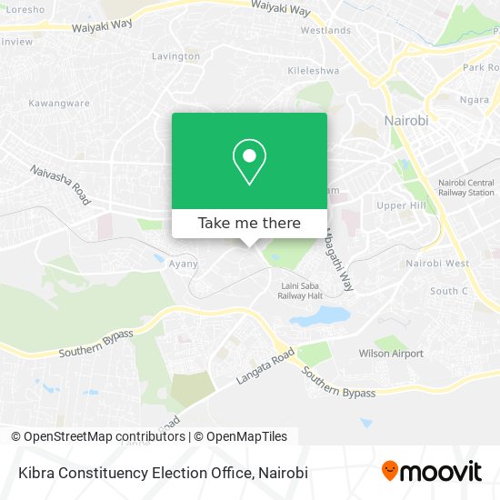 Kibra Constituency Election Office map