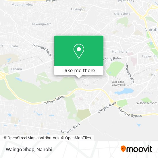 Waingo Shop map