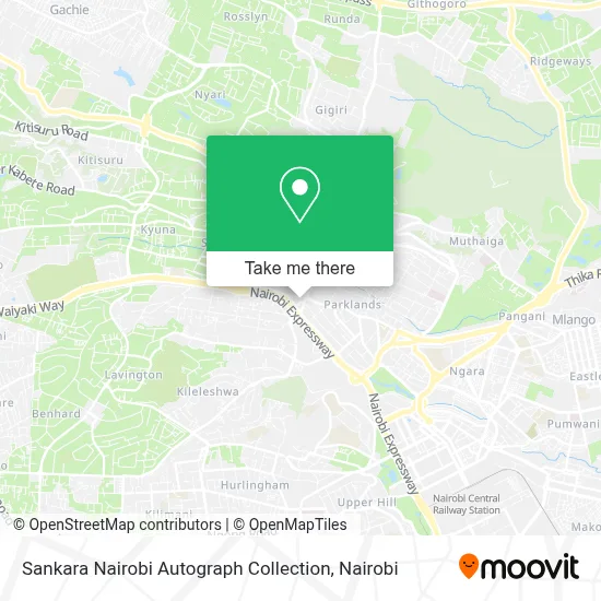Sankara Nairobi Autograph Collection map