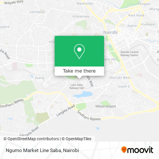 Ngumo Market Line Saba map