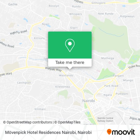 Mövenpick Hotel Residences Nairobi map