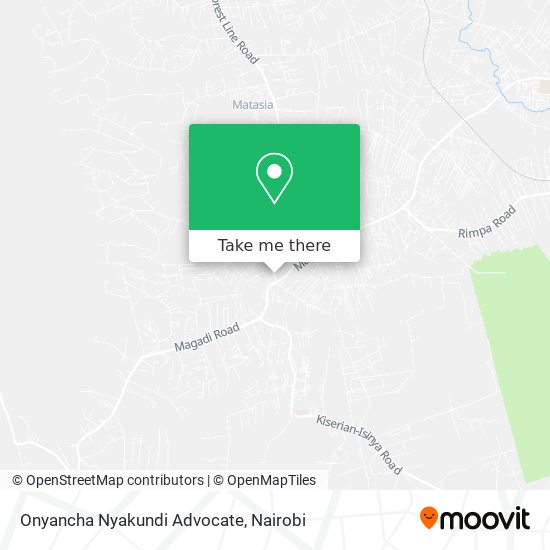 Onyancha Nyakundi Advocate map