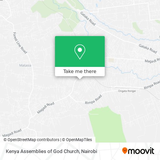 Kenya Assemblies of God Church map