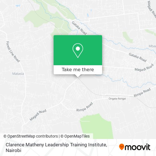Clarence Matheny Leadership Training Institute map