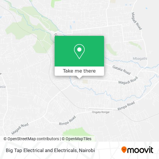 Big Tap Electrical and Electricals map