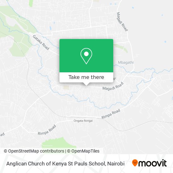 Anglican Church of Kenya St Pauls School map