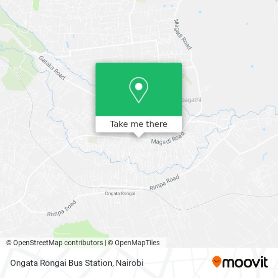 Ongata Rongai Bus Station map