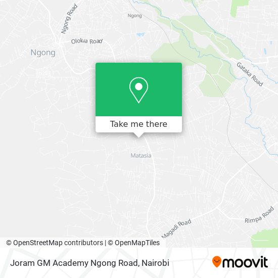 Joram GM Academy Ngong Road map