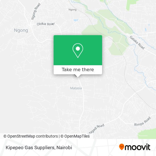 Kipepeo Gas Suppliers map