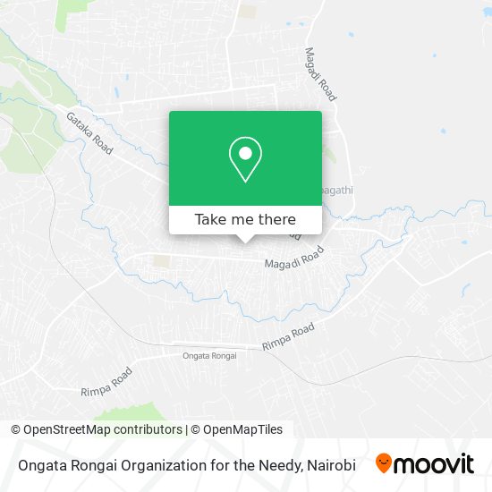 Ongata Rongai Organization for the Needy map
