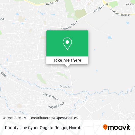 Priority Line Cyber Ongata-Rongai map