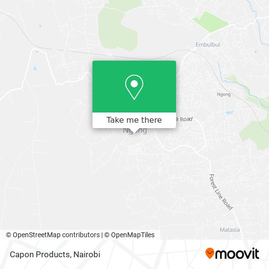 Capon Products map