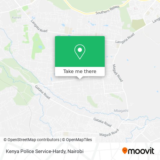 Kenya Police Service-Hardy map