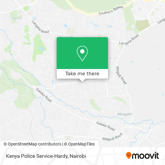 Kenya Police Service-Hardy map