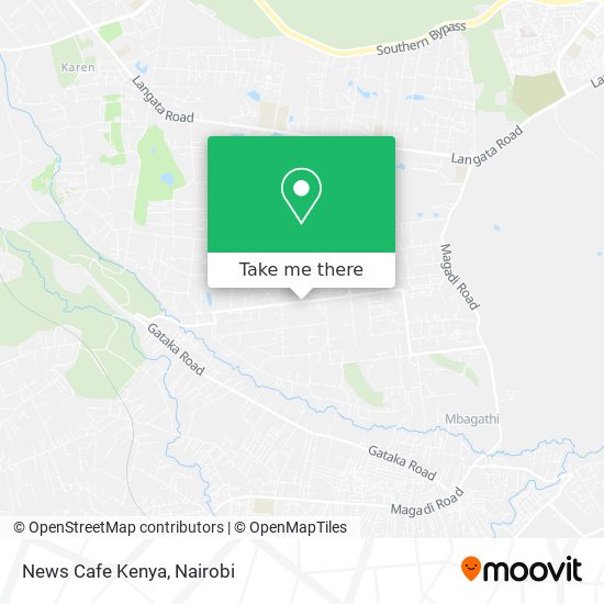 News Cafe Kenya map