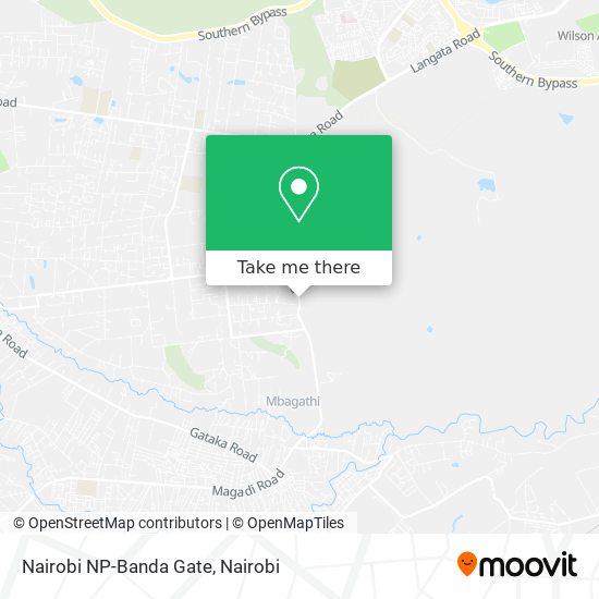Nairobi NP-Banda Gate map