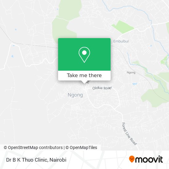 Dr B K Thuo Clinic map