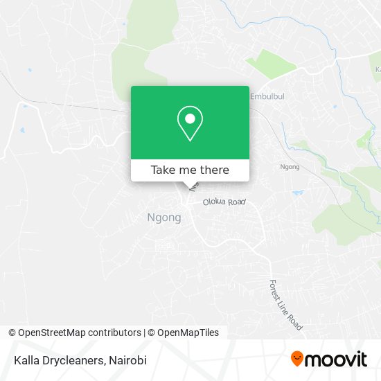 Kalla Drycleaners map