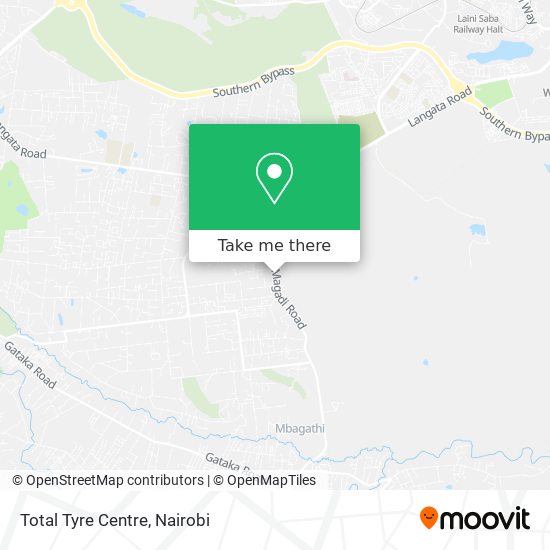 Total Tyre Centre map