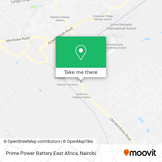 Prime Power Battery East Africa map