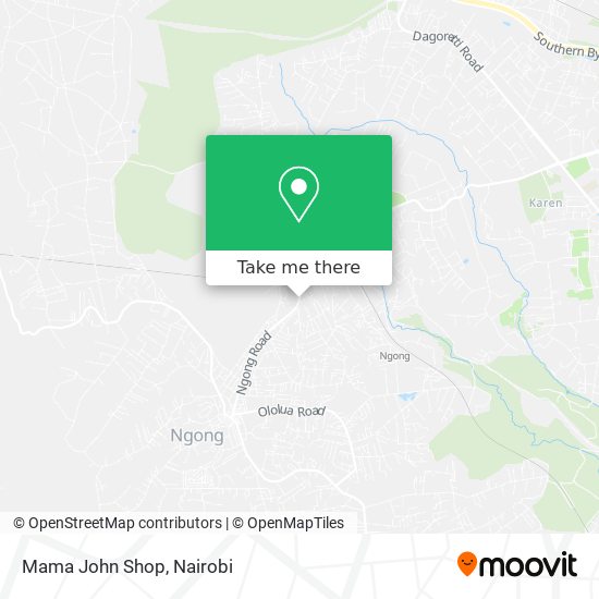 Mama John Shop map