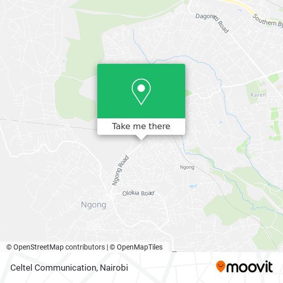 Celtel Communication map