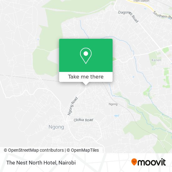 The Nest North Hotel map