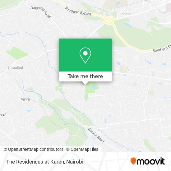 The Residences at Karen map