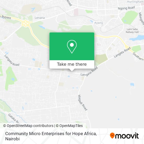 Community Micro Enterprises for Hope Africa map