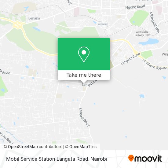 Mobil Service Station-Langata Road map