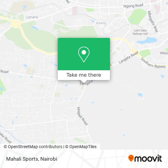 Mahali Sports map