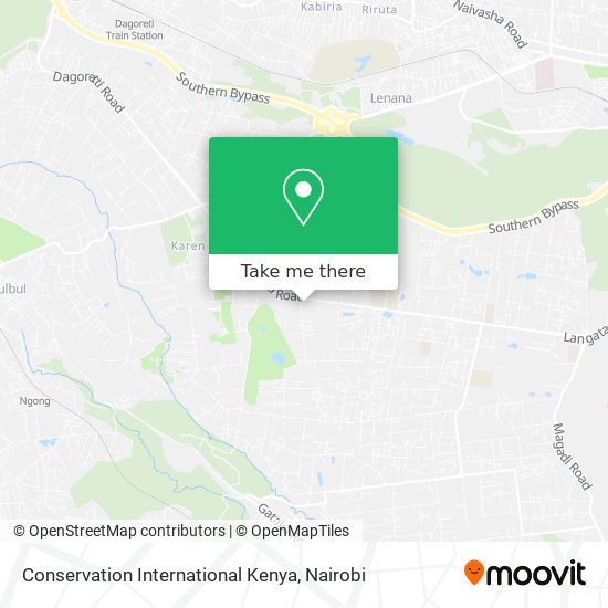 Conservation International Kenya map
