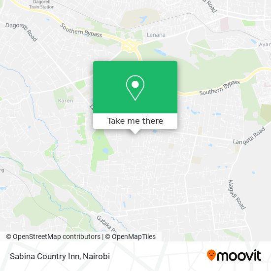 Sabina Country Inn map