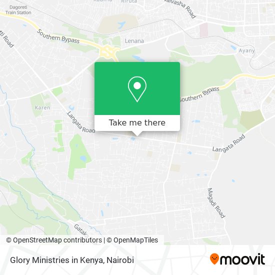 Glory Ministries in Kenya map