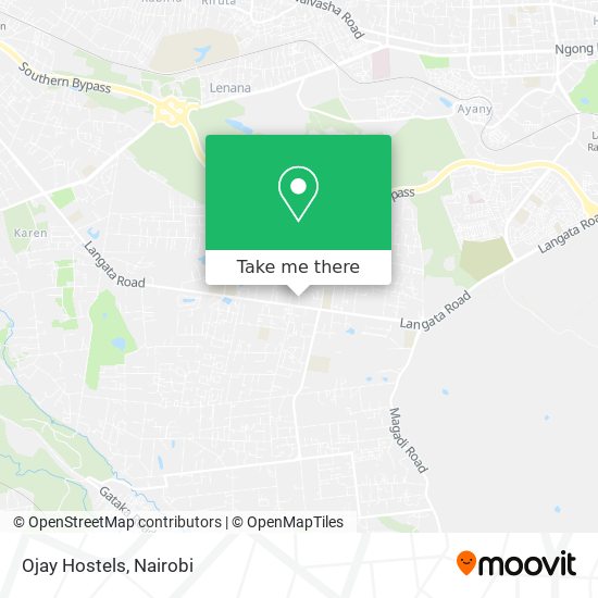 Ojay Hostels map