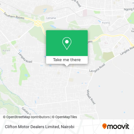 Clifton Motor Dealers Limited map
