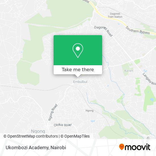 Ukombozi Academy map