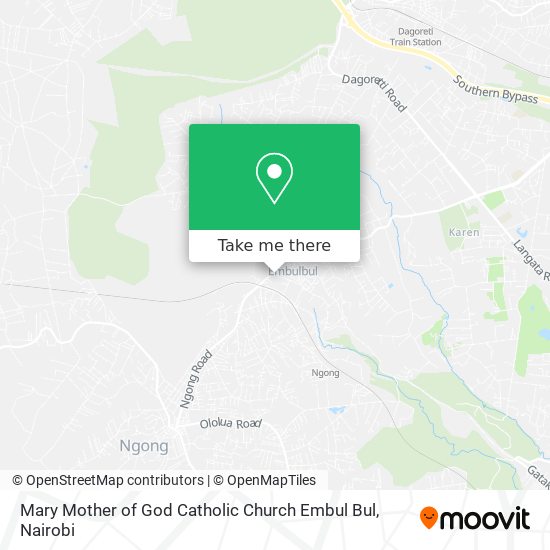 Mary Mother of God Catholic Church Embul Bul map