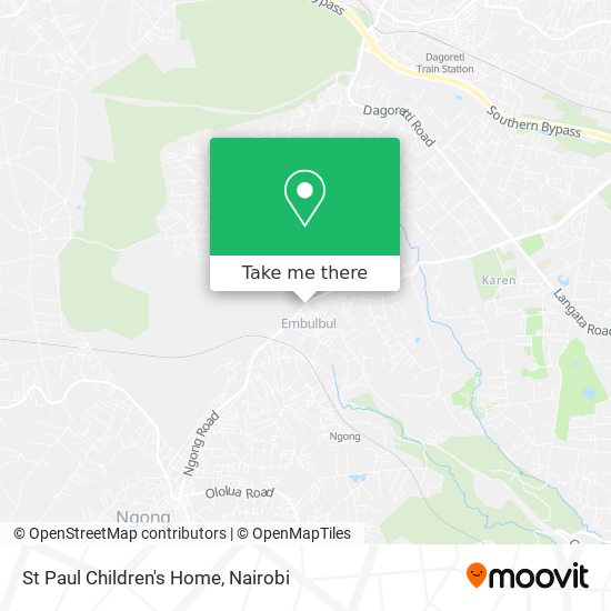 St Paul Children's Home map