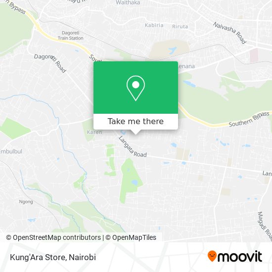 Kung'Ara Store map