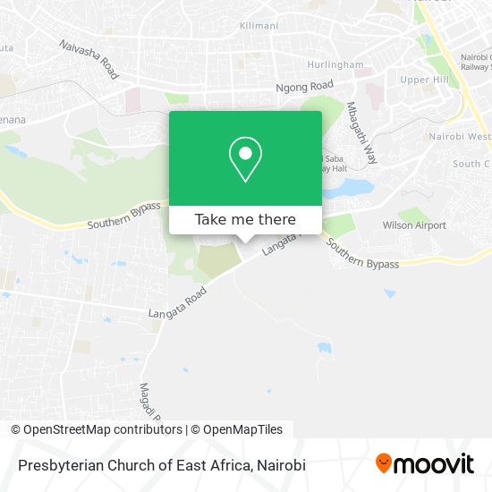 Presbyterian Church of East Africa map