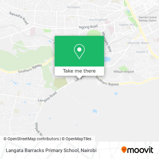 Langata Barracks Primary School map