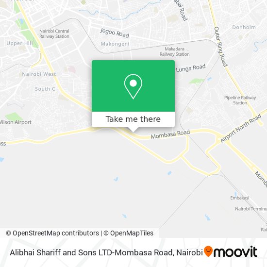 Alibhai Shariff and Sons LTD-Mombasa Road map