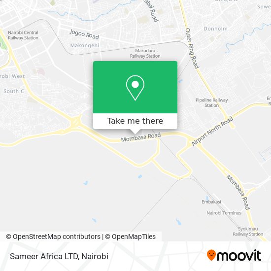 Sameer Africa LTD map