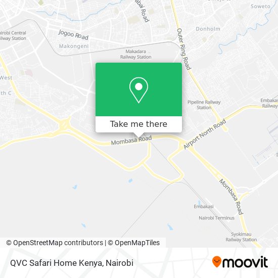 QVC Safari Home Kenya map