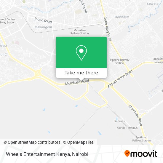 Wheels Entertainment Kenya map