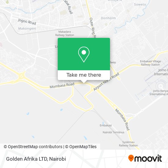 Golden Afrika LTD map