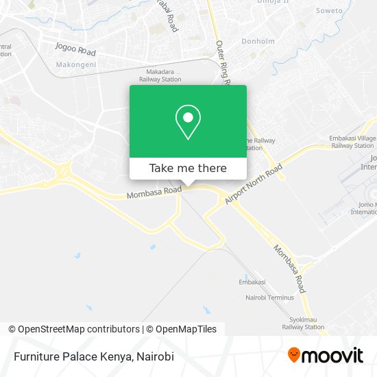 Furniture Palace Kenya map
