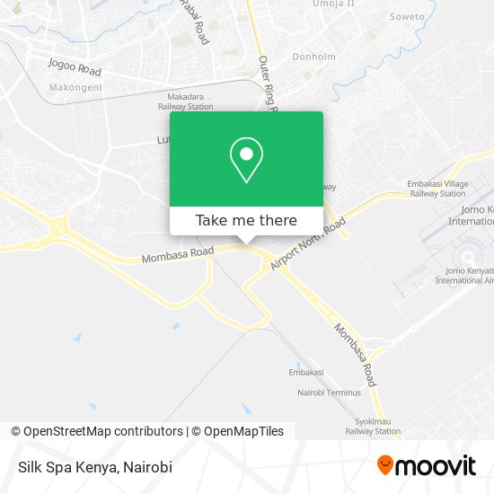 Silk Spa Kenya map