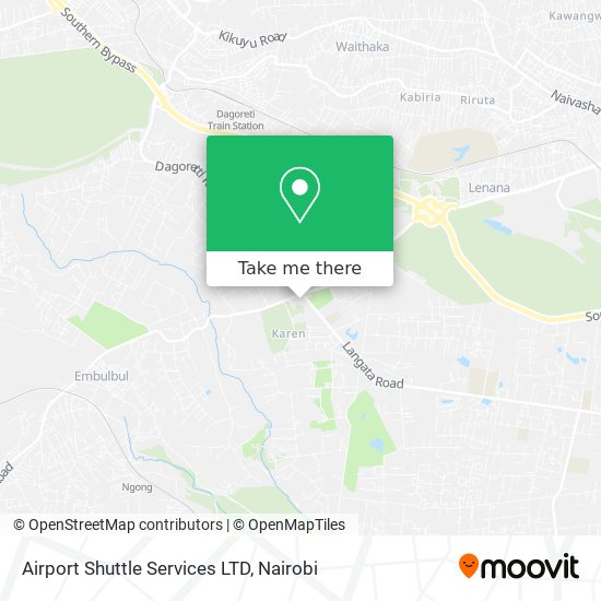 Airport Shuttle Services LTD map